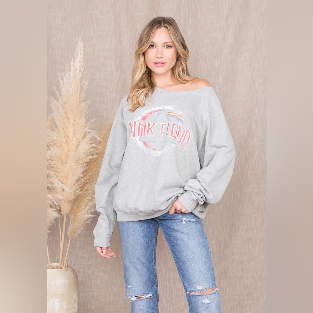 Gray Pink Floyd Sweatshirt